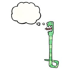 cartoon hissing snake N46