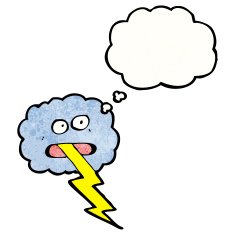 cartoon storm cloud N13