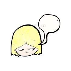 Annoyed Girl Cartoon N3