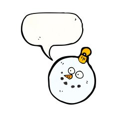 snowman christmas bauble cartoon N2