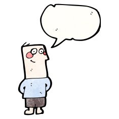 Cartoon happy boy with speech bubble N293