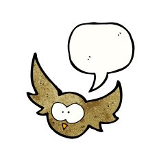 Cartoon Owl N169