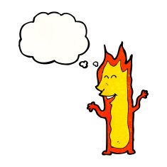 Fire Cartoon Character N6