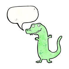 cartoon friendly dinosaur N10