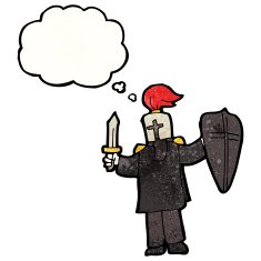 cartoon black knight N3