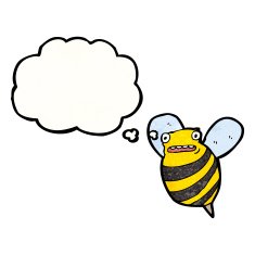 cartoon fat bee N3