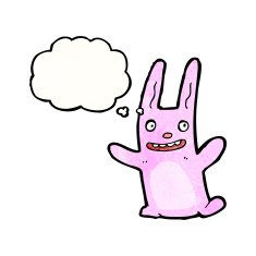 cartoon crazy pink rabbit N3