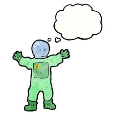 Cartoon Spaceman N9