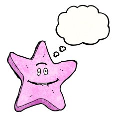 pink star cartoon character N17