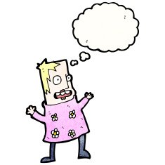 cartoon stressed woman N11