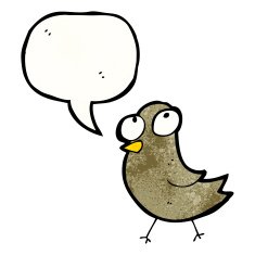 cartoon little bird N28