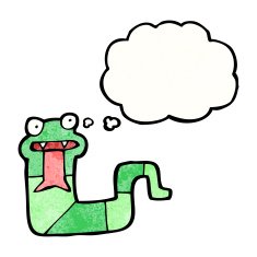 hissing snake cartoon N23