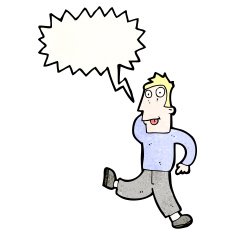 cartoon crazy dancing man N4