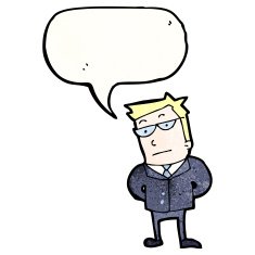 cartoon sensible businessman N4