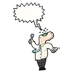 cartoon man gargling mouthwash N7