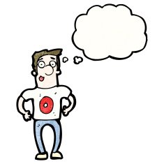 cartoon man in shirt number zero N2