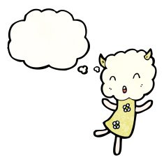 cute little cloud monster cartoon N5