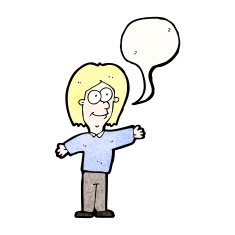 cartoon person with speech bubble N2