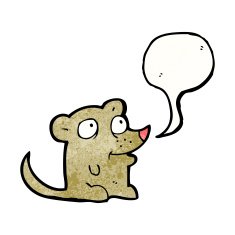 cartoon little mouse N15