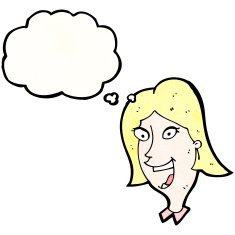 excited blond girl cartoon N2