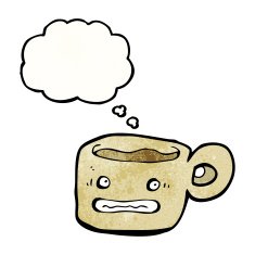 cartoon anxious coffee cup N2