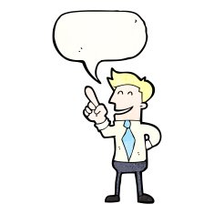cartoon businessman with great idea N13