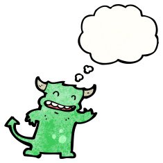 cartoon little devil N111