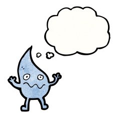 cartoon raindrop N10