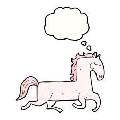 cartoon prancing horse N13