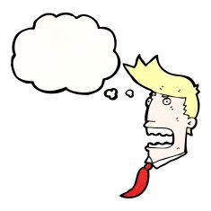 gasping businessman cartoon N2