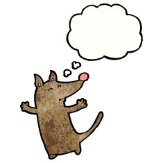 cartoon little dog N108