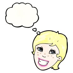 happy cartoon woman N5