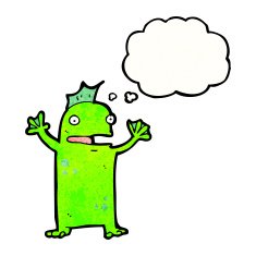 Cartoon Swamp Monster N17