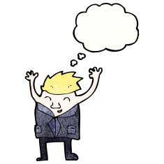 cartoon man with hands in air N4