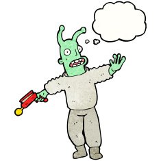 cartoon space invader