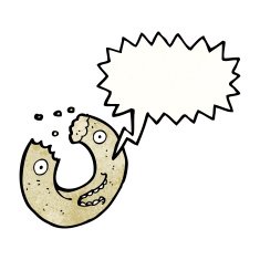 cartoon talking donut N3