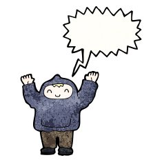 shouting boy in hooded top N4