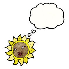 cartoon pretty sunflower face N3