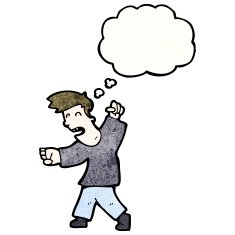 cartoon angry man N120