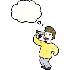 cartoon man with gun to head N8