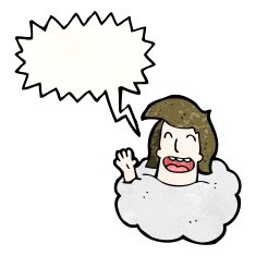 cartoon man in cloud N2