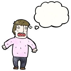Cartoon Man Panicking N71