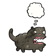funny cartoon black cat N2