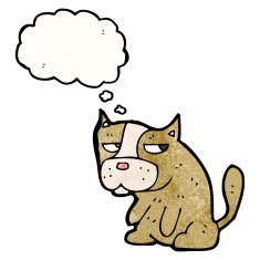 grumpy little dog cartoon N5