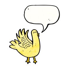 singing bird cartoon N13