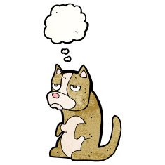 grumpy little dog cartoon N6