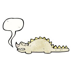cartoon dinosaur N164