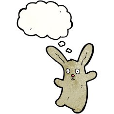Funny cartoon rabbit N45