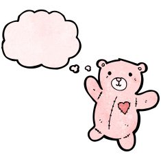 cartoon pink teddy bear N6