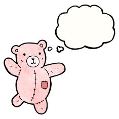 cartoon pink teddy bear N8
